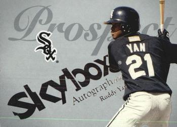 2004 SkyBox Autographics - Insignia #100 Ruddy Yan Front