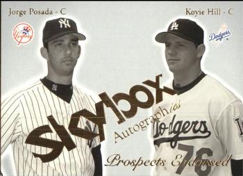 2004 SkyBox Autographics - Prospects Endorsed #8PE Jorge Posada / Koyie Hill Front