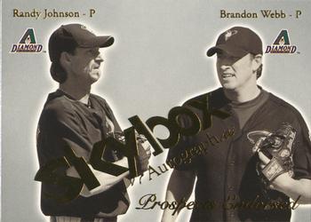 2004 SkyBox Autographics - Prospects Endorsed #13PE Randy Johnson / Brandon Webb Front