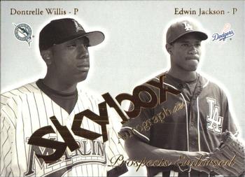 2004 SkyBox Autographics - Prospects Endorsed #15PE Dontrelle Willis / Edwin Jackson Front