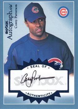 2004 SkyBox Autographics - Signatures Blue #A-CP Corey Patterson Front