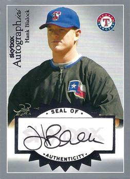 2004 SkyBox Autographics - Signatures Silver #A-HB Hank Blalock Front