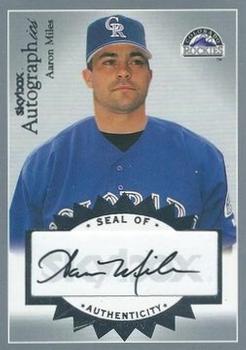 2004 SkyBox Autographics - Signatures Silver #A-AM Aaron Miles Front