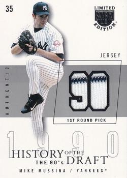 2004 SkyBox LE - History Draft 90's Jersey Silver #HD-MM Mike Mussina Front