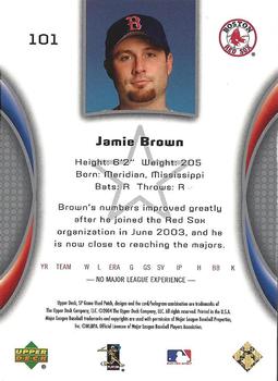 2004 SP Game Used Patch #101 Jamie Brown Back