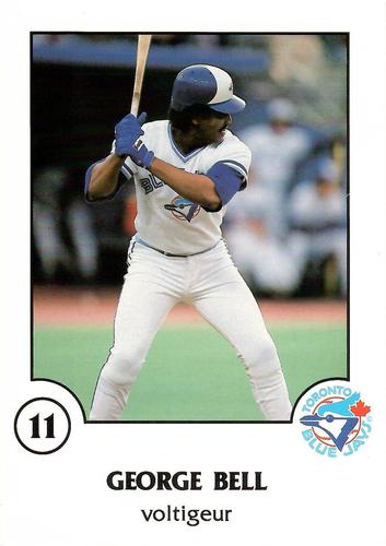 1988 Toronto Blue Jays Fire Safety French #NNO George Bell Front