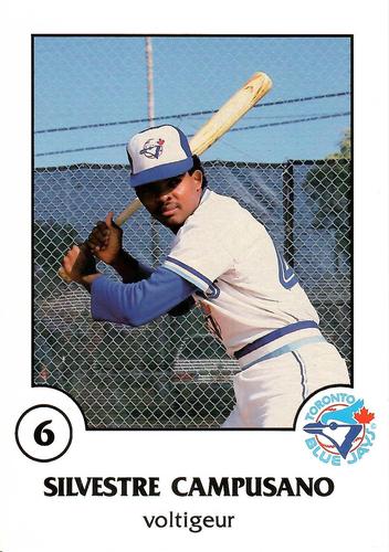 1988 Toronto Blue Jays Fire Safety French #NNO Sil Campusano Front