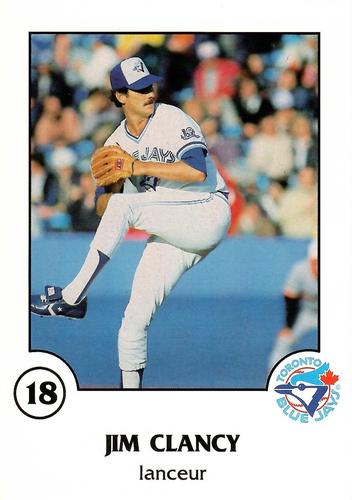 1988 Toronto Blue Jays Fire Safety French #NNO Jim Clancy Front