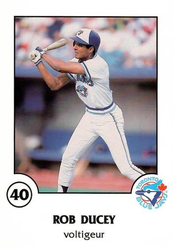 1988 Toronto Blue Jays Fire Safety French #NNO Rob Ducey Front
