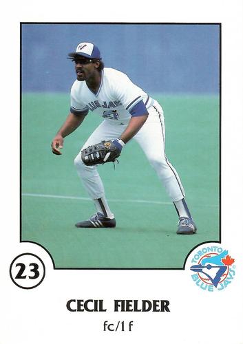 1988 Toronto Blue Jays Fire Safety French #NNO Cecil Fielder Front