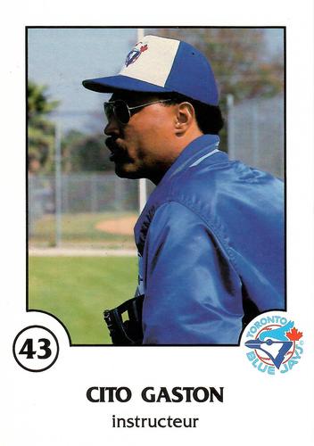 1988 Toronto Blue Jays Fire Safety French #NNO Cito Gaston Front