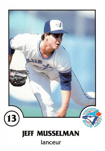 1988 Toronto Blue Jays Fire Safety French #NNO Jeff Musselman Front