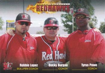 2009 Fargo-Moorhead RedHawks #NNO Robbie Lopez / Bucky Burgau / Tyrus Powe Front