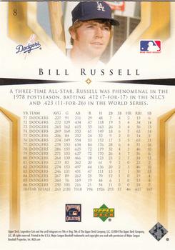 2004 SP Legendary Cuts #8 Bill Russell Back