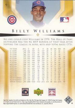 2004 SP Legendary Cuts #9 Billy Williams Back