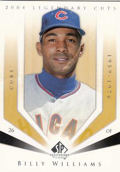 2004 SP Legendary Cuts #9 Billy Williams Front