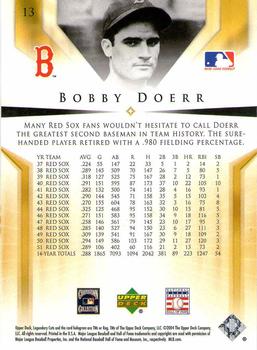 2004 SP Legendary Cuts #13 Bobby Doerr Back