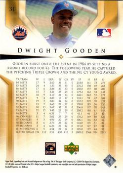 2004 SP Legendary Cuts #31 Dwight Gooden Back