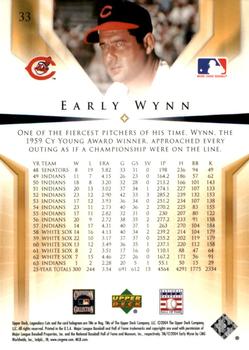 2004 SP Legendary Cuts #33 Early Wynn Back