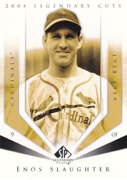 2004 SP Legendary Cuts #36 Enos Slaughter Front