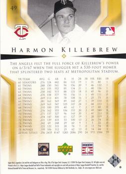 2004 SP Legendary Cuts #49 Harmon Killebrew Back