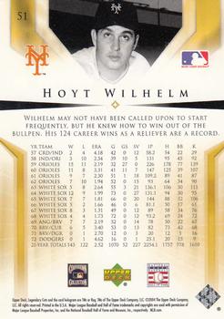 2004 SP Legendary Cuts #51 Hoyt Wilhelm Back