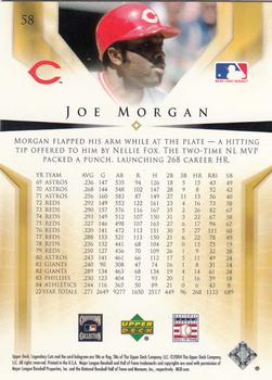 2004 SP Legendary Cuts #58 Joe Morgan Back