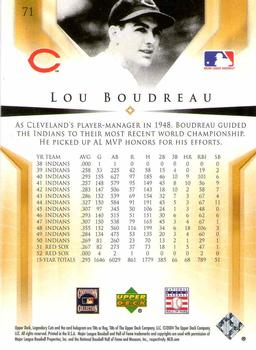 2004 SP Legendary Cuts #71 Lou Boudreau Back
