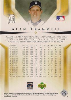 2004 SP Legendary Cuts #3 Alan Trammell Back