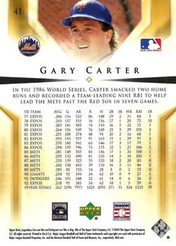 2004 SP Legendary Cuts #41 Gary Carter Back