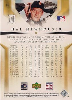 2004 SP Legendary Cuts #47 Hal Newhouser Back