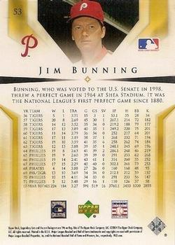 2004 SP Legendary Cuts #53 Jim Bunning Back