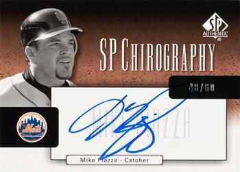 2004 SP Authentic - SP Chirography Duo Tone Bronze #CA-PI Mike Piazza Front