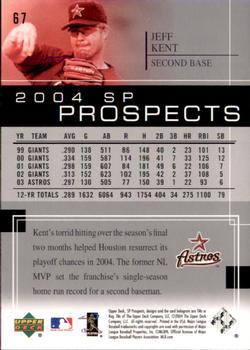 2004 SP Prospects #67 Jeff Kent Back