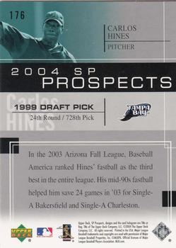 2004 SP Prospects #176 Carlos Hines Back