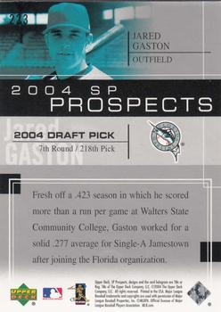 2004 SP Prospects #223 Jared Gaston Back