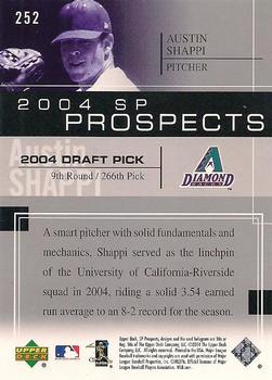 2004 SP Prospects #252 A.J. Shappi Back