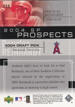 2004 SP Prospects #268 Douglas Reinhardt Back