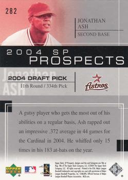 2004 SP Prospects #282 Jonny Ash Back