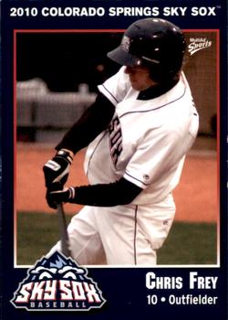 2010 MultiAd Colorado Springs Sky Sox #7 Chris Frey Front