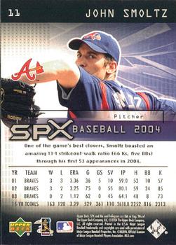 2004 SPx #11 John Smoltz Back
