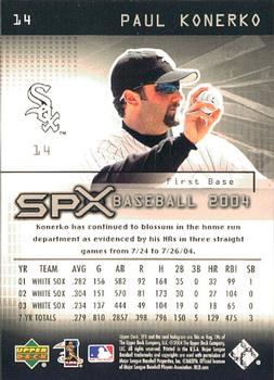 2004 SPx #14 Paul Konerko Back