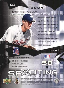 2004 SPx #123 Donnie Kelly Back