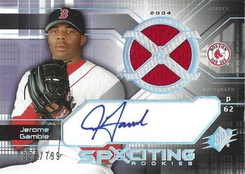 2004 SPx #179 Jerome Gamble Front