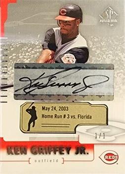2004 SP Authentic - Game-Dated Autographed #50 Ken Griffey Jr. Front