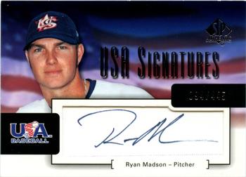 2004 SP Authentic - USA Signatures #USA-14 Ryan Madson Front