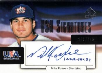 2004 SP Authentic - USA Signatures #USA-18 Mike Rouse Front