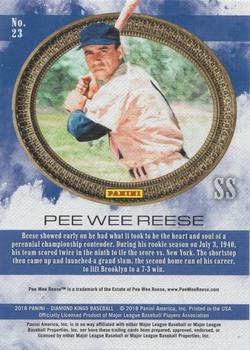 2018 Panini Diamond Kings - Artist's Proof Gold #23 Pee Wee Reese Back