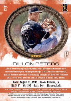 2018 Panini Diamond Kings - Artist's Proof Gold #93 Dillon Peters Back