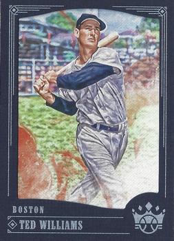2018 Panini Diamond Kings - Framed Blue #9 Ted Williams Front